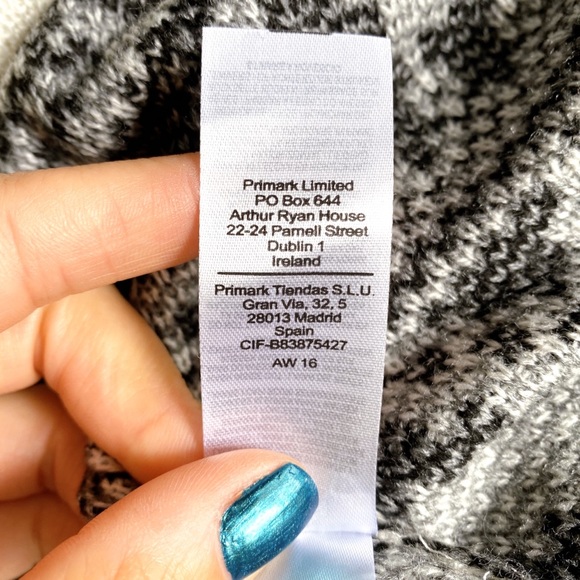 ✔️ BLACK OFF WHITE FRINGE TRIBAL PRINT KNIT SHORT SLEEVE CARDIGAN! - Picture 9 of 10